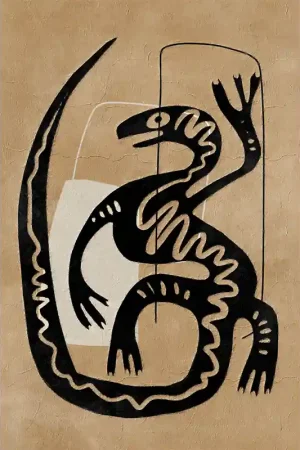 Line art Salamander Bestel Nu